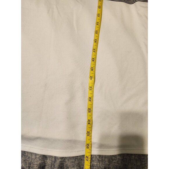 Nike Women Muscle Sleeveless Tank Top - Large - Dri Fit - White & Black - EUC - Picture 5 of 7